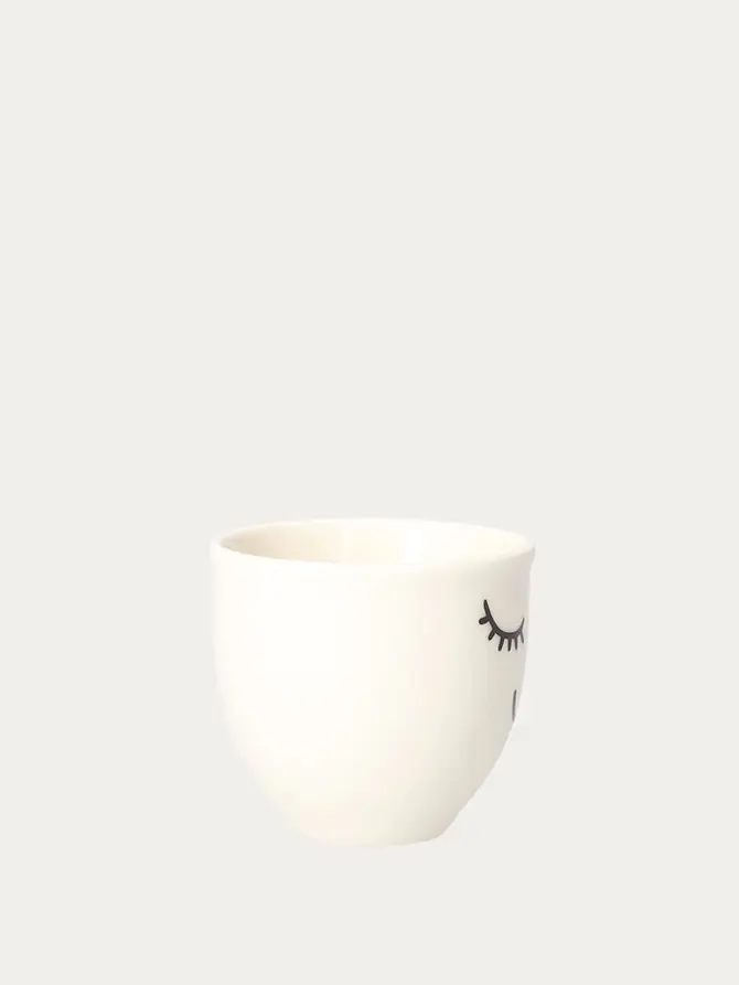 Zestaw kieliszków EYELASHES porcelanowych na jajko 