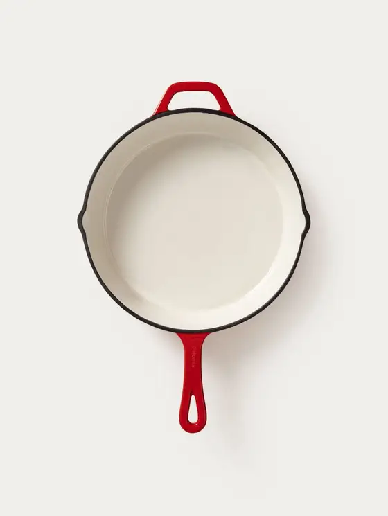 Patelnia żeliwna ANDREAS XM czerwona ombre 26 cm