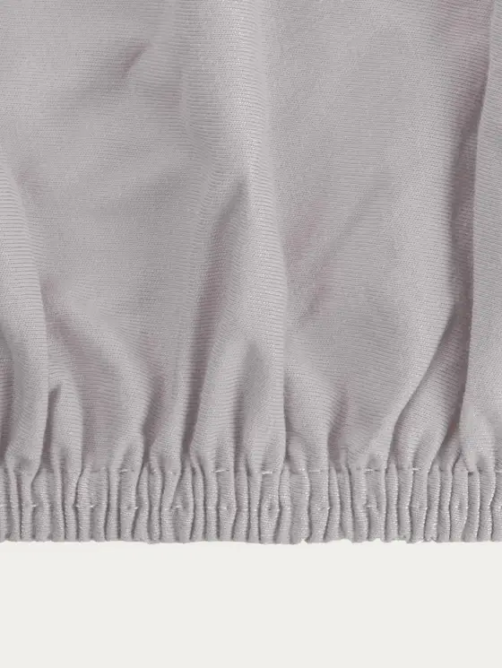 Prześcieradło ZENA jersey szare 90x200 cm