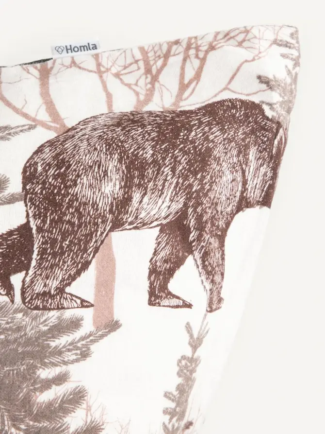 Pościel URSO flanelowa w niedźwiedzie 140x200 + 1*70x80 cm
