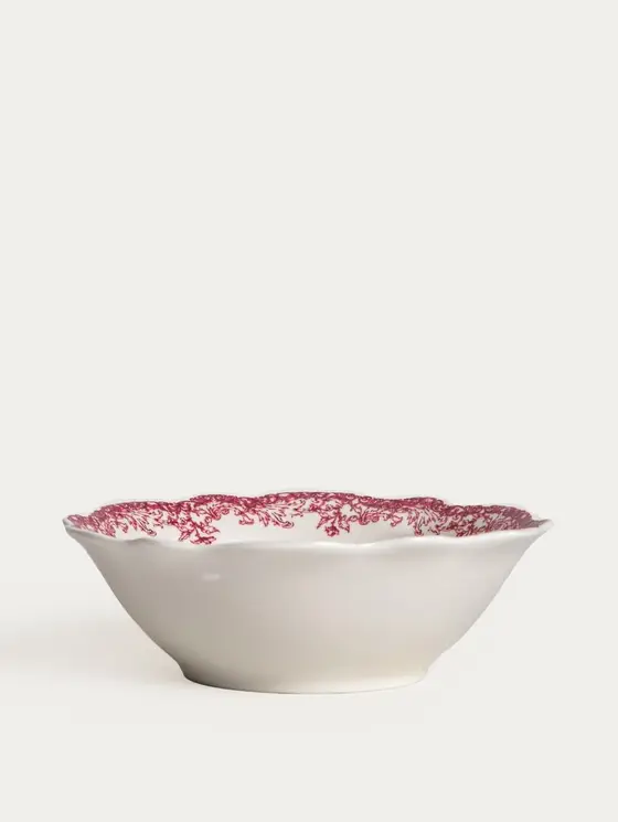 Miska LOURRY porcelanowa czerwona 14 cm