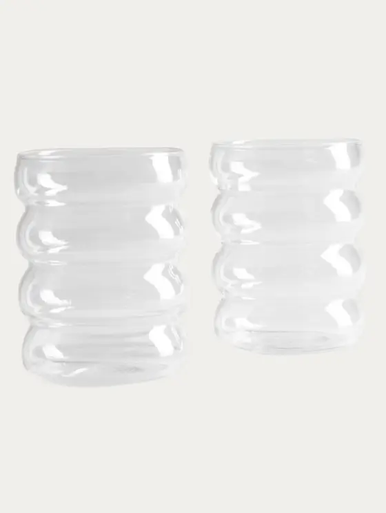 Zestaw szklanek BUBBLY transparentnych, 2 szt. 0,36 l