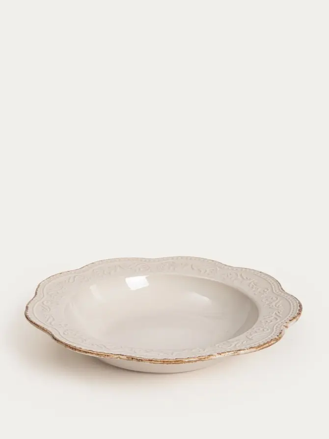 Talerz SALTIS głęboki kremowy 22 cm