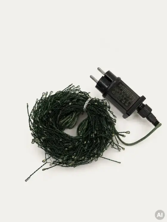 Lampki ILUMES na cienkim zielonym druciku 500 LED, 1000 cm