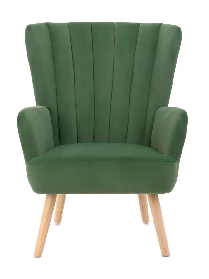 Fotel MILLS zielony 75x79x102 cm