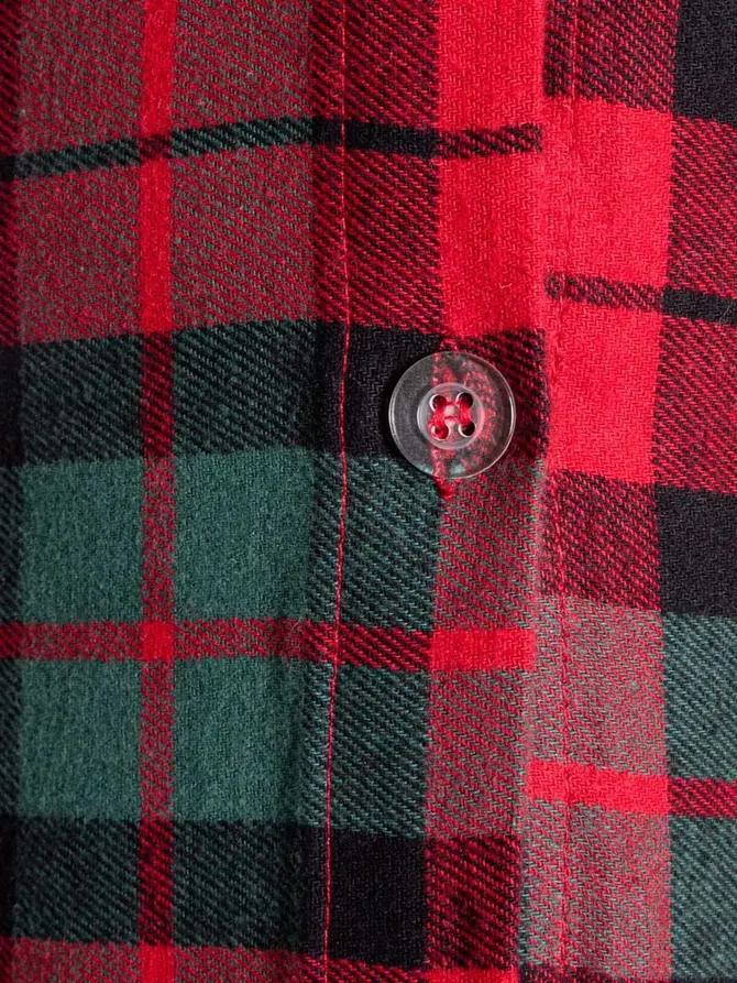 Pościel TARTAN flanelowa z barwionych nici w kratę 160x200 + 2*50x60 cm
