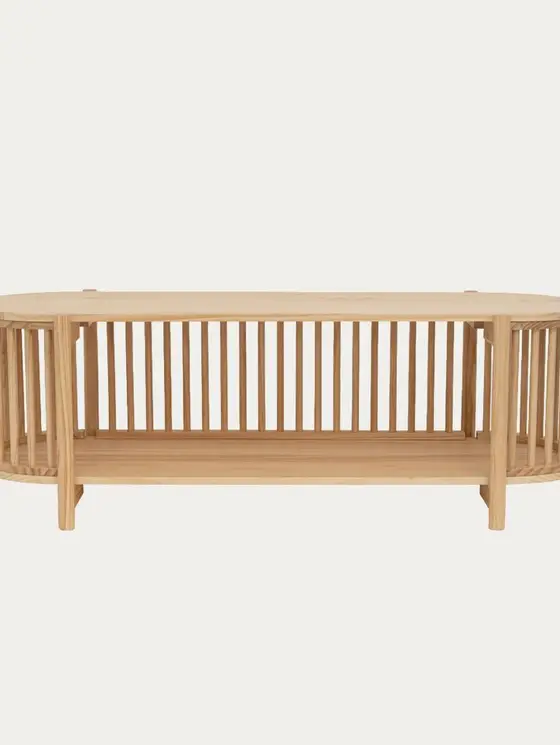 Szafka RTV VOX drewniana naturalna 120x44,5x40 cm