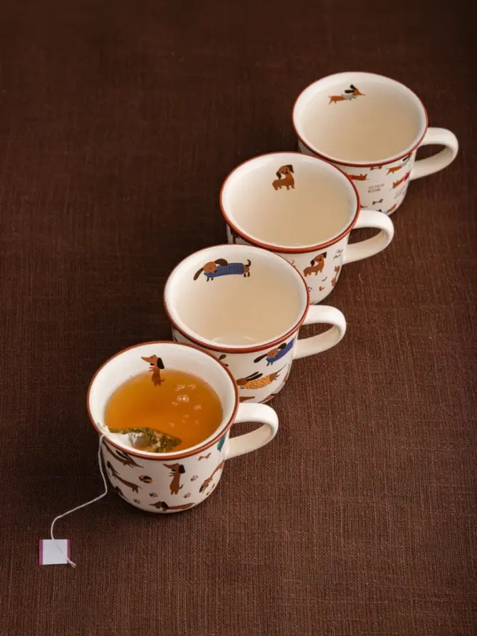 Kubek BOOP porcelanowy w jamniki z piłką 0,3 l