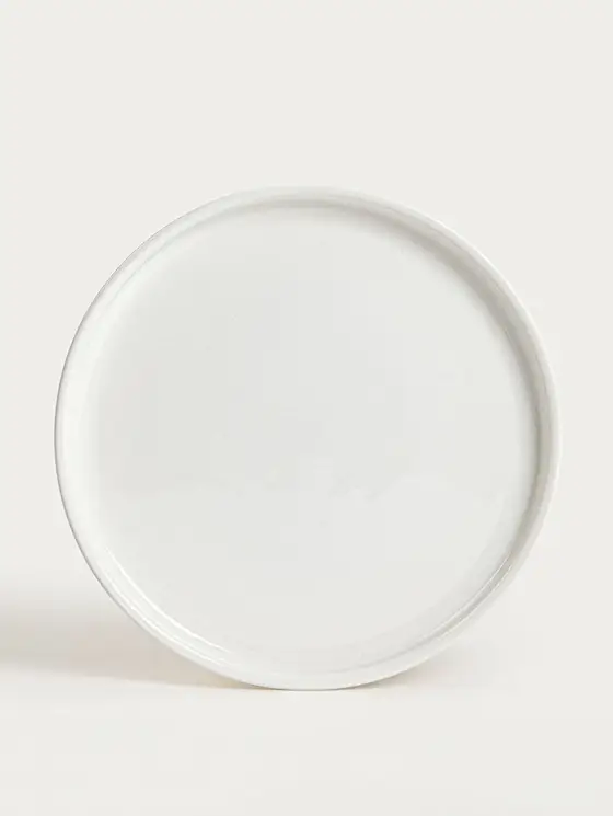 Talerz BERGO porcelanowy deserowy biały 20 cm