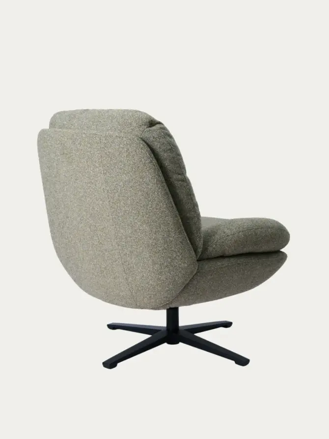 Fotel LUNARO obrotowy zielony 76x83x91 cm