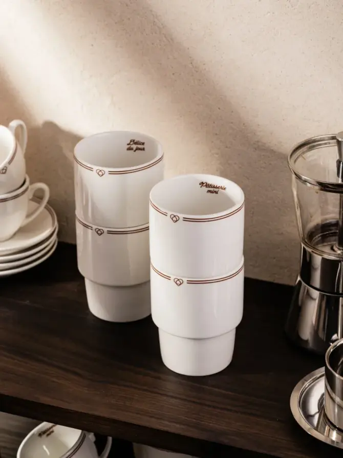 Zestaw kubków PATISSERIE porcelanowych bez ucha 4 szt.
