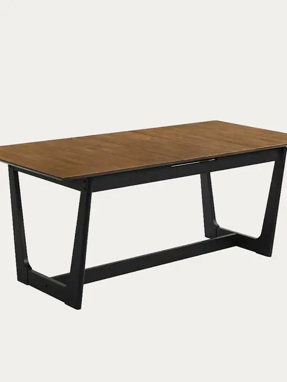 Stół PAHKEL z drewna kauczukowego rozkładany 160-195x90x76 cm
