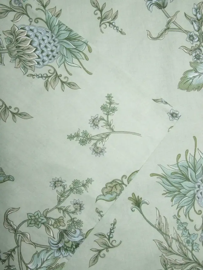 Pościel FLORAL PAISLEY bawełniana w niebieskie kwiaty 140x200 + 1*70x80 cm