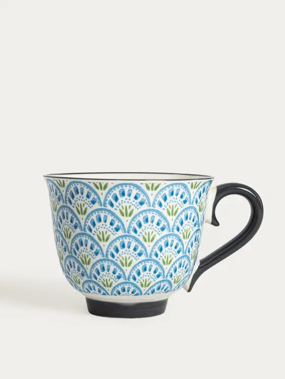 Kubek KIVO porcelanowy niebieski 0,4 l