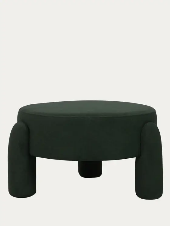 Pufa OLLERA w tkaninie zielona 65x65x36 cm