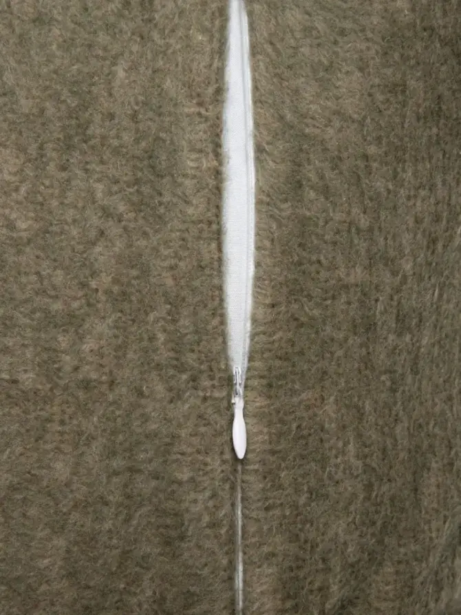 Poszewka RIME gruba ze świątecznym wzorem zielona 45x45cm