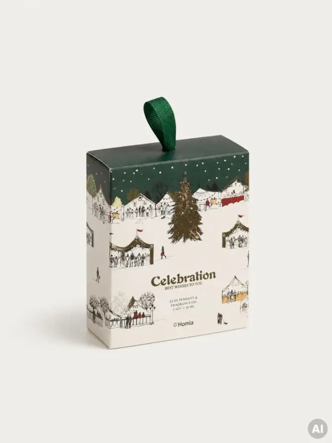 Zawieszka zapachowa CELEBRATION Christmas Glow 1 szt. + 10 ml