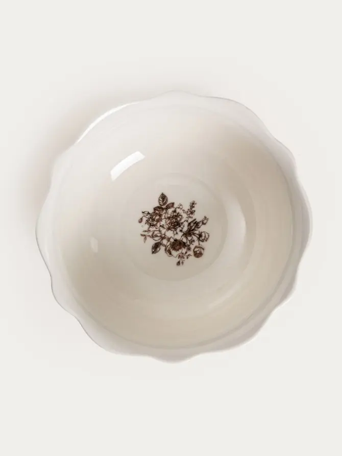 Miska LOURRY porcelanowa brązowa, 0,45 l 14 cm