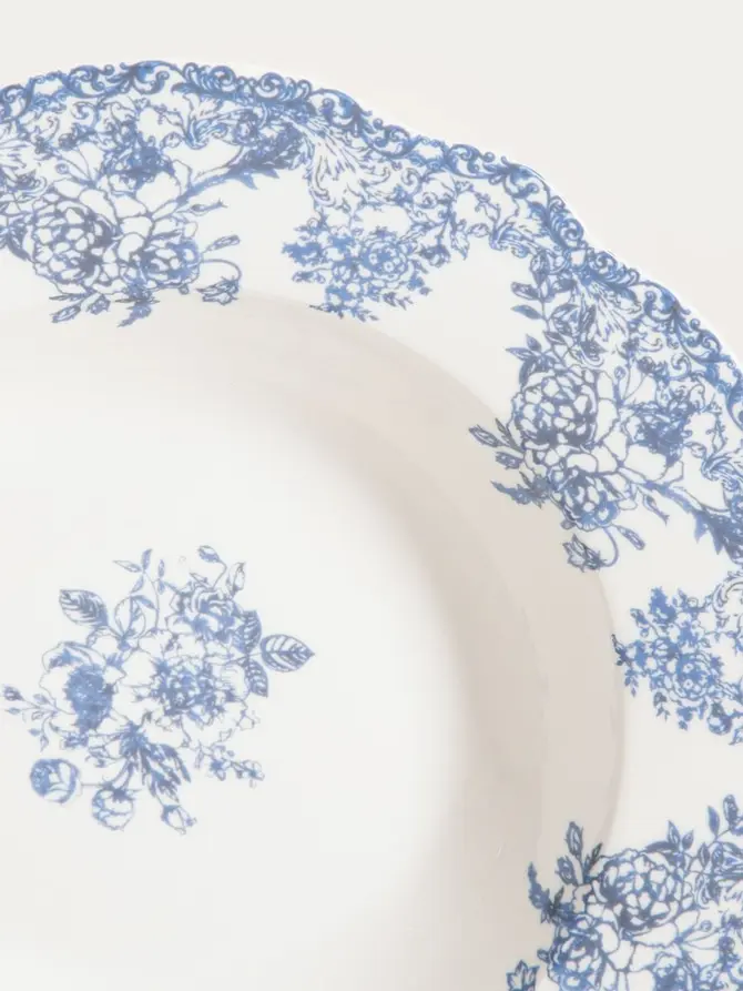 Talerz LOURRY porcelanowy głęboki granatowy 22 cm
