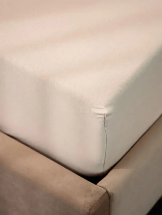 Prześcieradło LAUKO renforce beżowe 90x200 cm