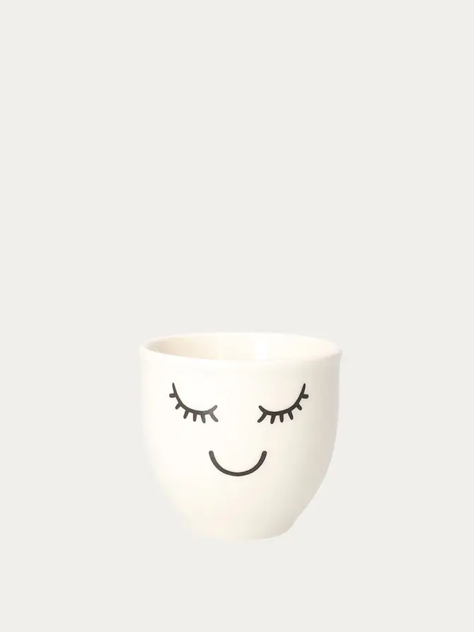 Zestaw kieliszków EYELASHES porcelanowych na jajko 