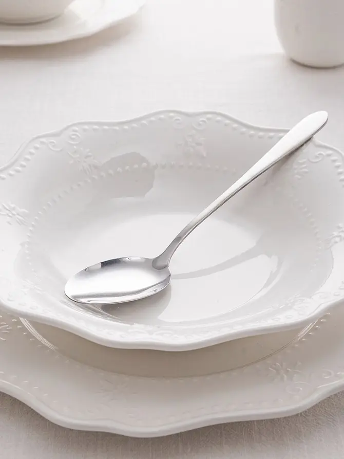 Talerz VISTAL porcelanowy głęboki biały 23 cm