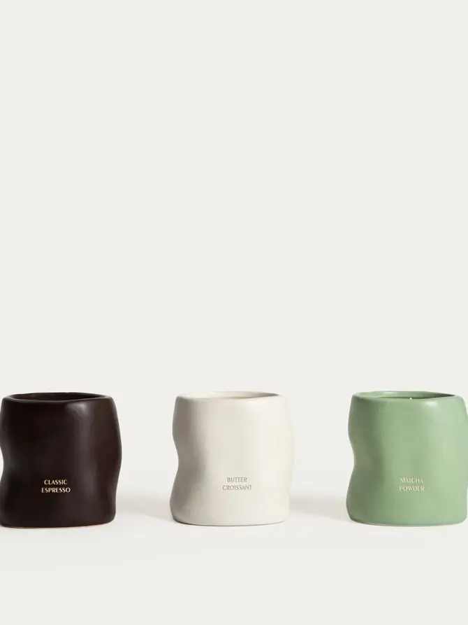 Świeca zapachowa ceramiczna PATISSERIE MINI Butter Croissant 220 g
