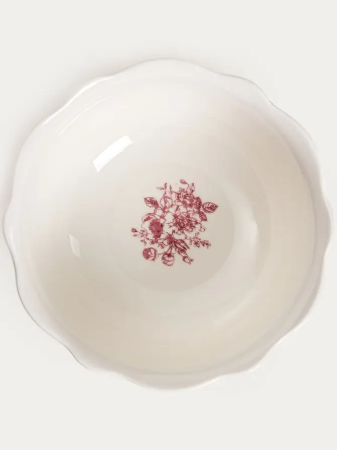 Miska LOURRY porcelanowa czerwona, 0,45 l 14 cm