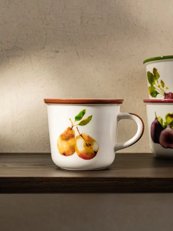 Kubek SKORD porcelanowy z gruszkami 0,3 l