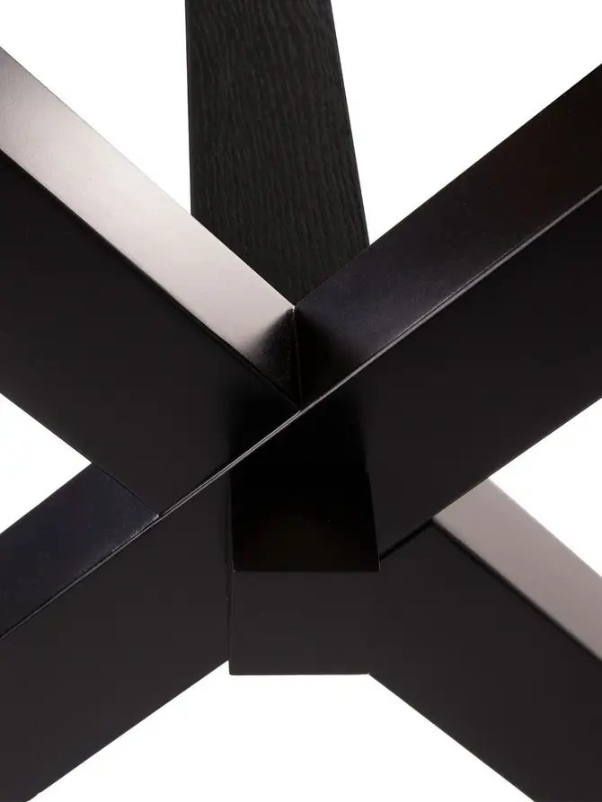 Stół CROSS Stół rozkładany czarny + catania 145-185x85x77 cm