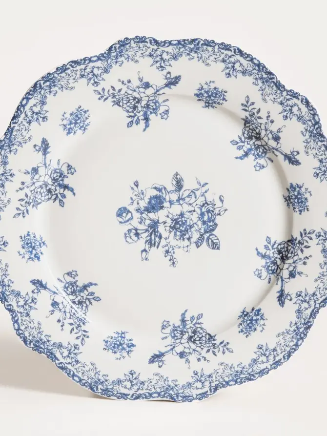 Talerz LOURRY porcelanowy obiadowy granatowy 27 cm