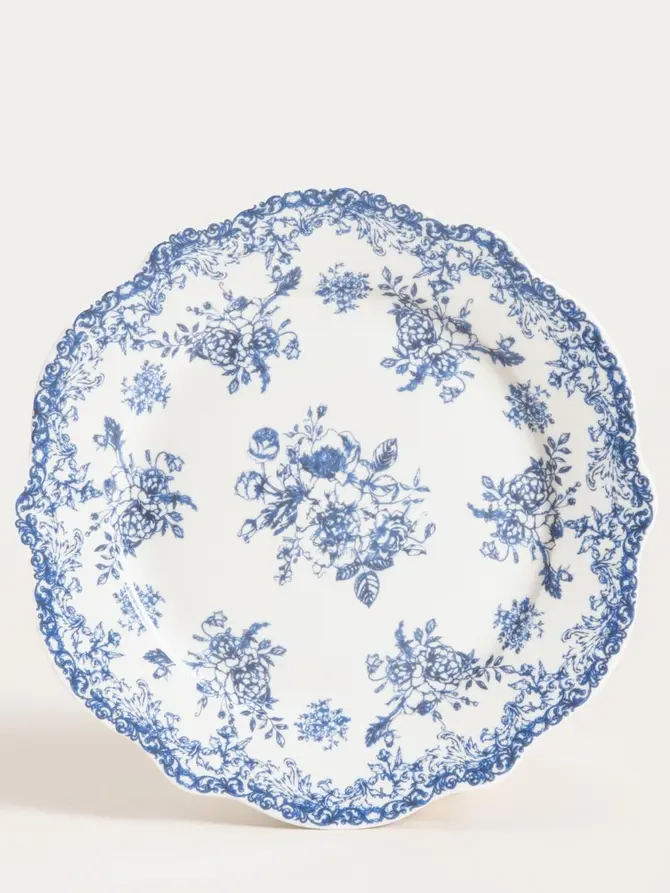 Talerz LOURRY porcelanowy deserowy granatowy 19 cm