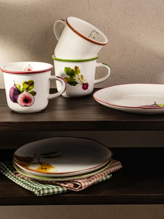 Kubek SKORD porcelanowy z gruszkami 0,3 l
