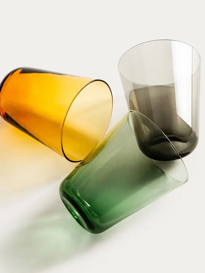 Szklanka AMBERIS zielona wysoka 0,3 l
