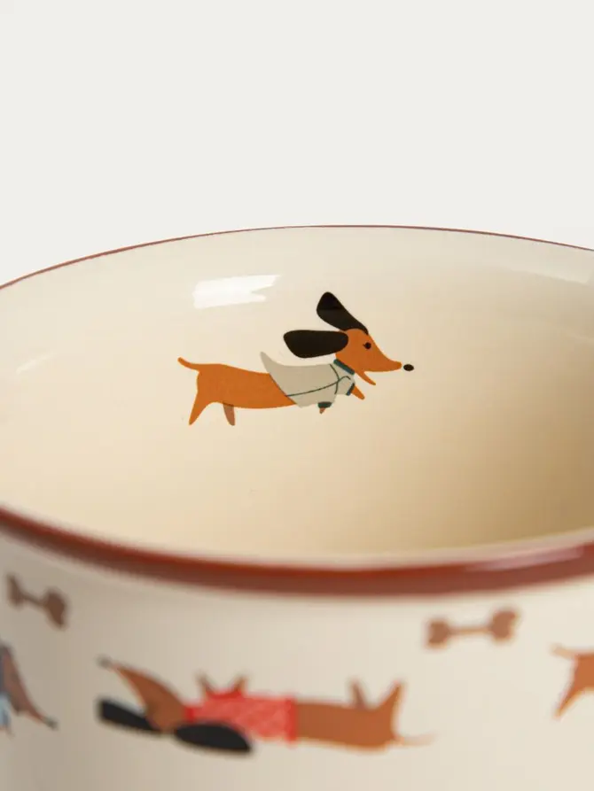 Kubek BOOP porcelanowy w bawiące się jamniki 0,3 l