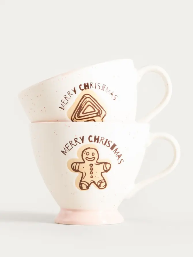 Kubek FROSETTA porcelanowy z ciastkiem 0,3 l