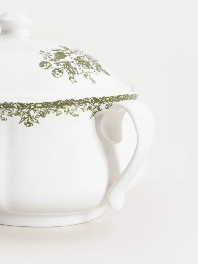 Waza LOURRY porcelanowa zielona 3 l