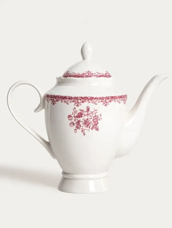 Dzbanek LOURRY porcelanowy czerwony 1,2 l