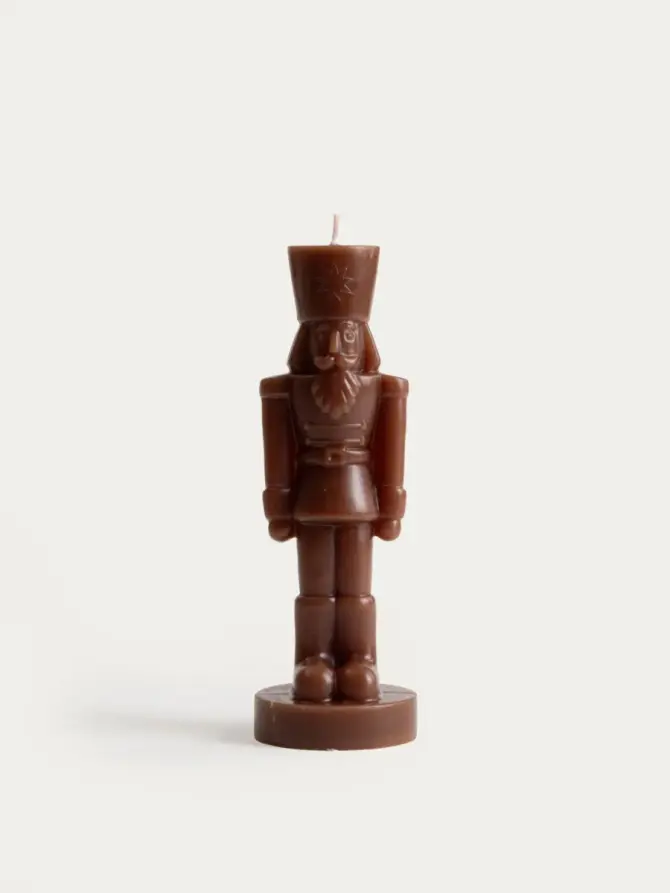 Świeca dekoracyjna NUTCRACKER dziadek do orzechów czekoladowy 150 g