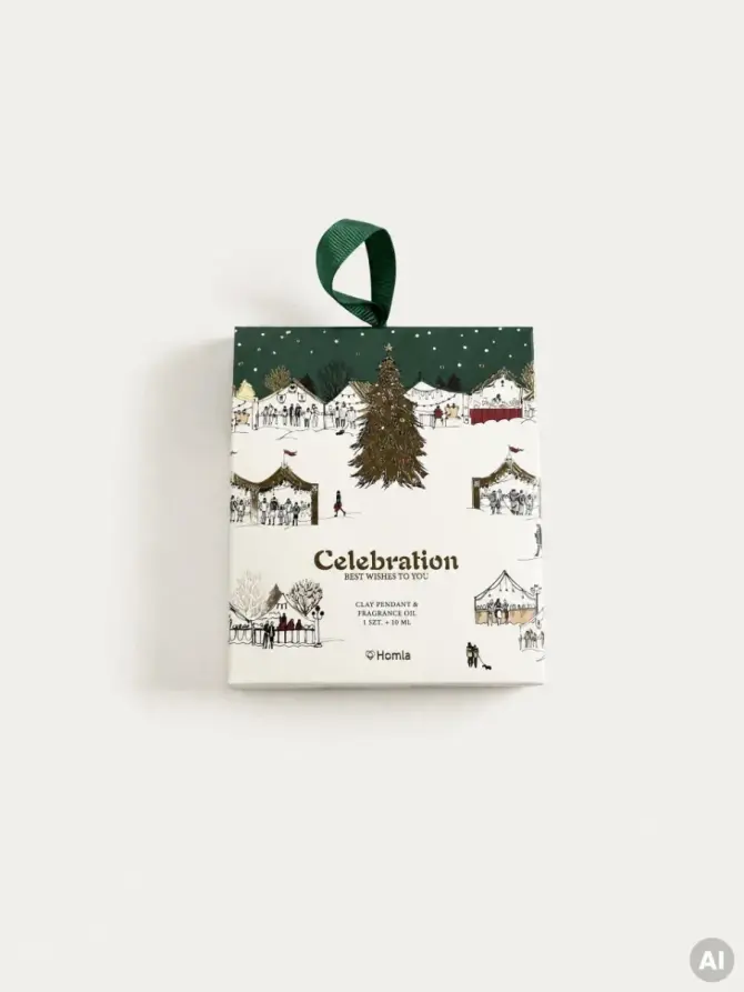 Zawieszka zapachowa CELEBRATION Christmas Glow 1 szt. + 10 ml