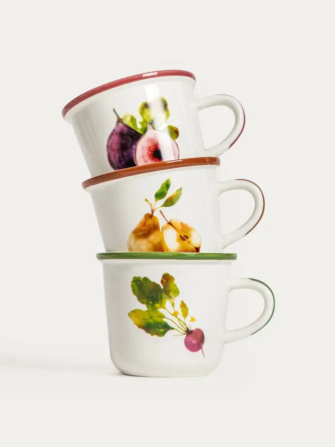 Kubek SKORD porcelanowy z gruszkami 0,3 l