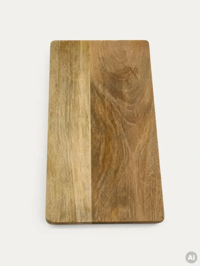 Zestaw desek MAREGO z drewna mango z białym rantem 40x18 cm