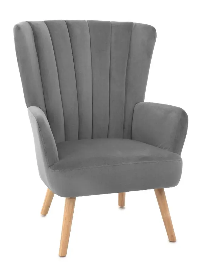 Fotel MILLS szary 75x79x102 cm